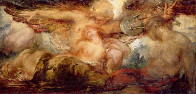 Orpheus e Eurydice (óleo sobre tela) de Violet Brunton