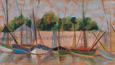 Um colar de barcos de Violette de Mazia