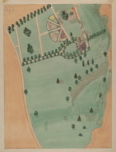 Eliza B. Jumel Estate, c. 1936. de Virginia Richards