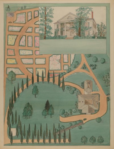 Mansão Jumel, c. 1936. de Virginia Richards