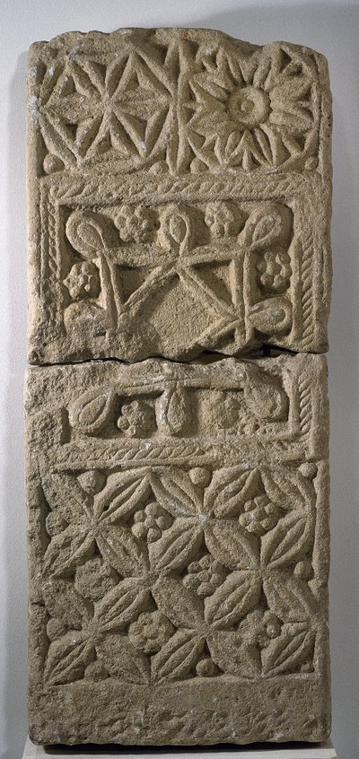 Lápide visigótica, séculos 5 e 6 de Visigothic