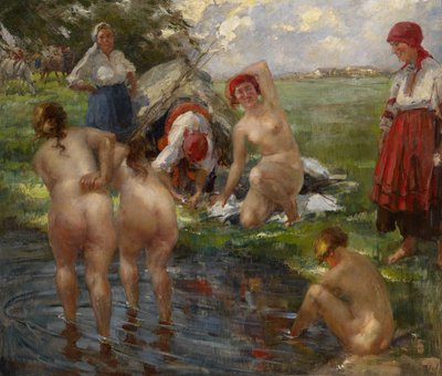 Banhistas de Vitali Gavrilovich Tikhov