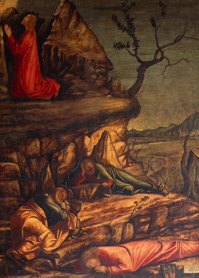 Jesus no Jardim do Getsémani ou Oração no Jardim de Vittore Carpaccio