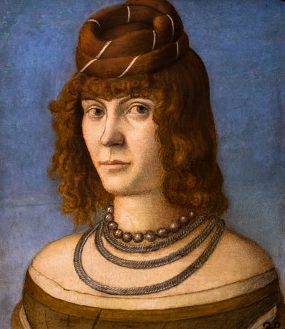 Retrato de uma mulher, antes de 1500 (óleo sobre madeira) de Vittore Carpaccio