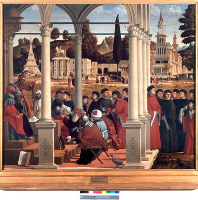 A Disputa de Santo Estêvão com os Anciãos do Sinédrio de Vittore Carpaccio