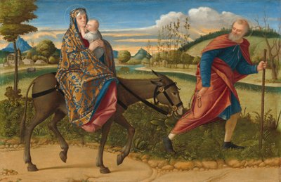 O Voo para o Egipto, c. 1515. de Vittore Carpaccio