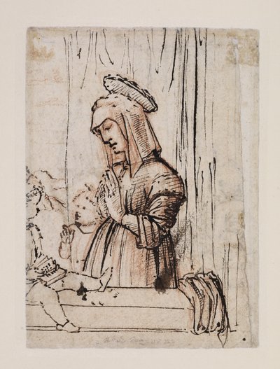 Virgem adorando o Cristo Infantil com São João, final dos anos 1480 - início dos anos 1490 de Vittore Carpaccio