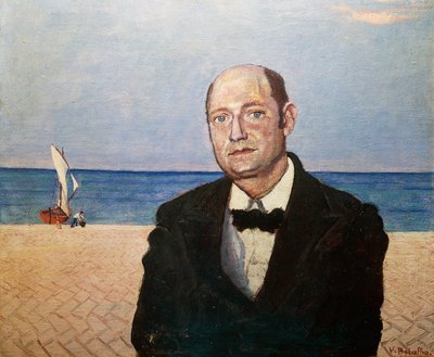 Retrato de Umberto Saba (pseudônimo de Umberto Poli) de Vittorio Bolaffio