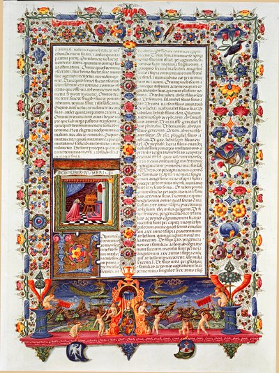 Página do manuscrito da Bíblia de Borso d