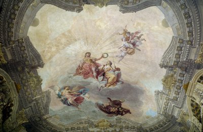 Apollo coroando a pintura de Vittorio Maria Bigari
