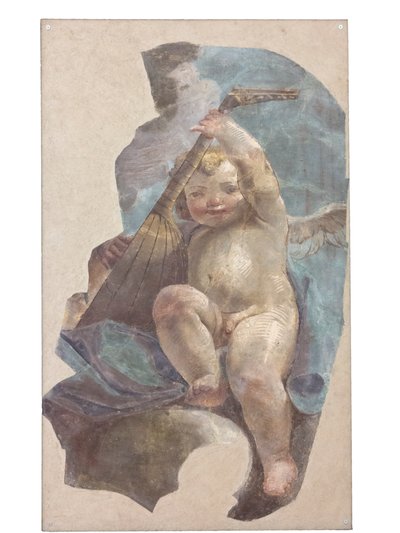 Frescos de anjos, originalmente da igreja de St. Augustinus de Vittorio Maria Bigari
