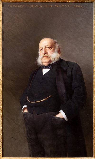 Fontanellato, Labirinto della Masone, Coleção de Arte Franco Maria Ricci: "Retrato do editor Emilio Treves" de Vittorio Matteo Corcos