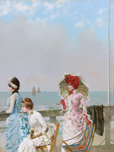 Meio dia no mar de Vittorio Matteo Corcos