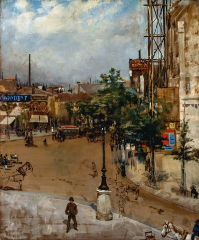 Rua parisiense de Vittorio Matteo Corcos