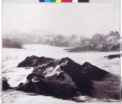 Radiografia panorâmica do pico do Monte Elbrus de Vittorio Sella