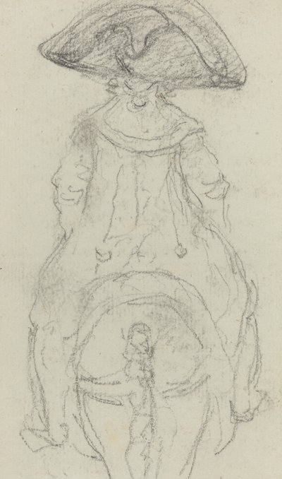 Um Cavaleiro Usando um Grande Cockade [verso] de Vivant Denon