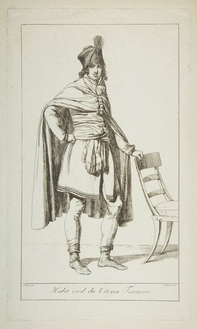 Traje Civil do Cidadão Francês, 1794. de Vivant Denon
