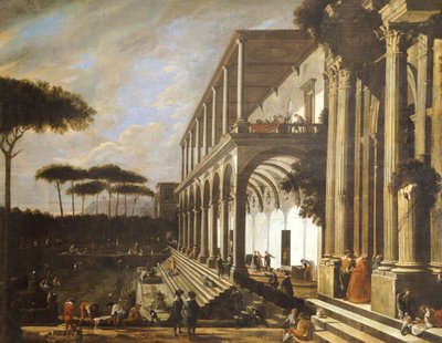 Festa na Villa de Poggioreale, de Viviano Codazzi (cerca de 1604-1670) de Viviano Codazzi