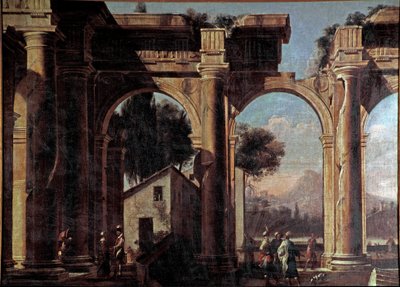 Paisagem com ruínas Pintura por Viviano Codazzi (1604-1670) Século 17 Dim 100x132 cm Veneza, Museo Correr, n 1037 de Viviano Codazzi