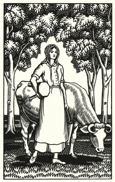 Ilustração para Tess Of The DUrbervilles de Thomas Hardy (gravura) de Vivien Gribble