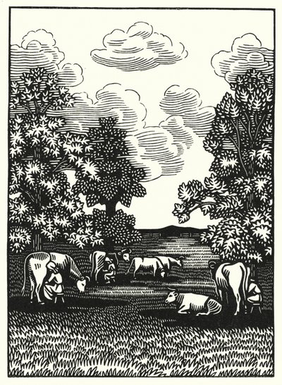 Ilustração para Tess Of The DUrbervilles de Thomas Hardy (gravura) de Vivien Gribble