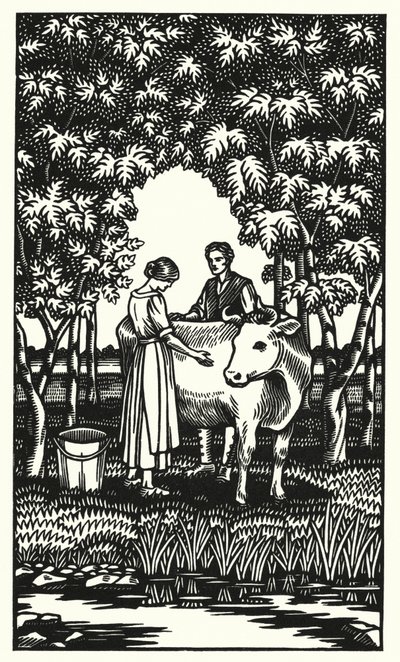 Ilustração para Tess Of The DUrbervilles de Thomas Hardy (gravura) de Vivien Gribble