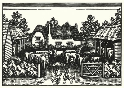 Ilustração para Tess Of The DUrbervilles de Thomas Hardy (gravura) de Vivien Gribble