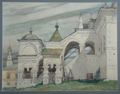 A Igreja da Trindade em Solikamsk, 1909 de Vladimir Alexandrovich Plotnikov
