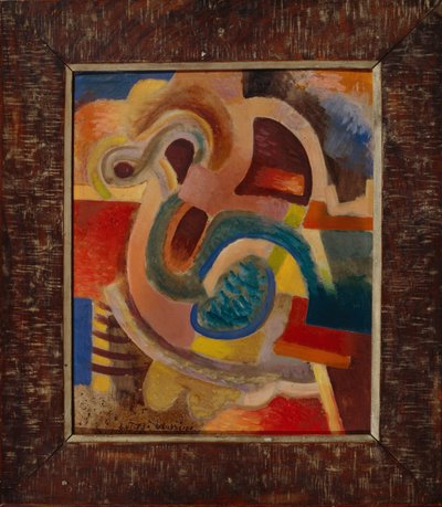Composição abstrata no 8, 1913 de Daniel Vladimir Baranoff Rossine
