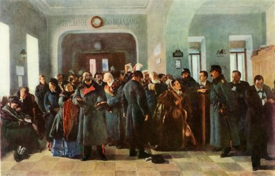 O banco entra em colapso, 1881, 1965. de Vladimir Egorovic Makovsky