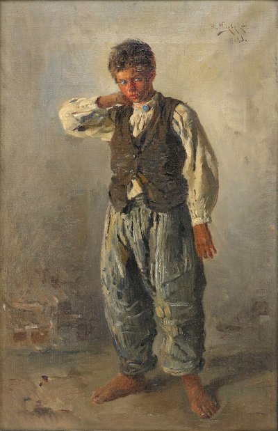 O jovem ouriço-do-mar, 1883 de Vladimir Egorovic Makovsky