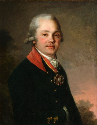 Retrato de Alexander Dmitriyevich Arsenyev, 1796-1797 de Vladimir Lukich Borovikovsky