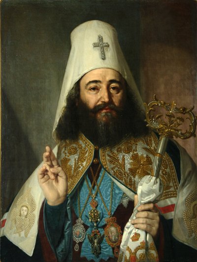 Retrato de Catholicos-Patriarca de Toda a Geórgia Anton II 1788-1811, 1811 de Vladimir Lukich Borovikovsky