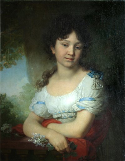 Retrato da condessa Maria Alexeyevna Orlova-Denisova, 1801 de Vladimir Lukich Borovikovsky