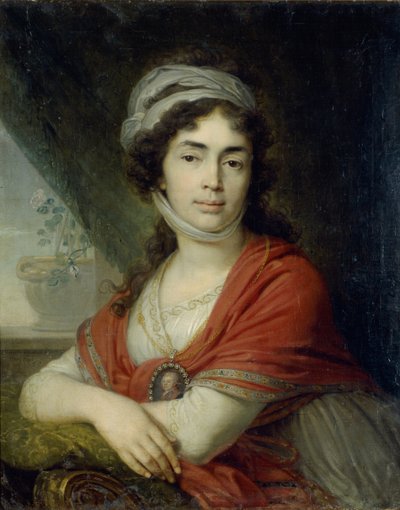 Retrato de Maria Marfa Dmitrievna Dunina, nascida Norova, 1799 de Vladimir Lukich Borovikovsky