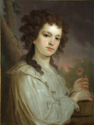 Retrato de Olga Kuzminichna Filippova 1772-1829, 1790 de Vladimir Lukich Borovikovsky