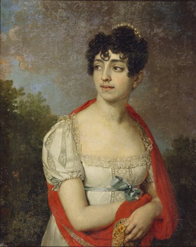 Retrato da princesa Maria Fyodorovna Baryatinskaya, 1807 de Vladimir Lukich Borovikovsky