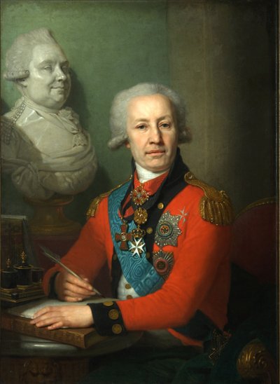 Retrato do Barão Alexei Vasilyev, 1800 de Vladimir Lukich Borovikovsky