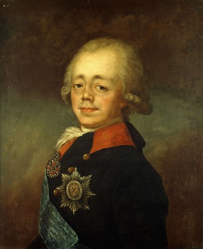 Retrato do Grão-Duque Paul Petrovich de Vladimir Lukich Borovikovsky