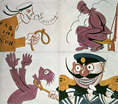 Caricatura contra a Assembleia Constituinte de Vladimir Mayakovsky