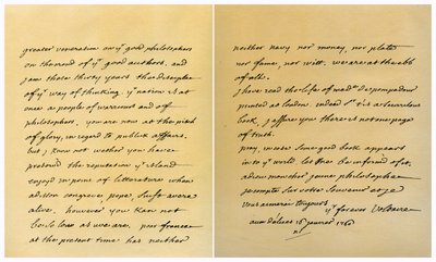 Carta de François Marie Arouet de Voltaire a George Keat, 16 de janeiro de 1760. de Voltaire