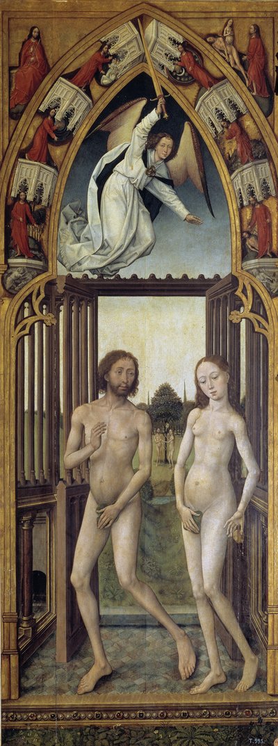 Redenção Tryptich: Expulsão do Paraíso de Vrancke van der Stockt