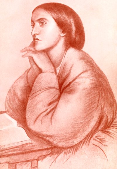 Christina Georgina Rossetti, poeta inglesa, 1912. de WA Mansell