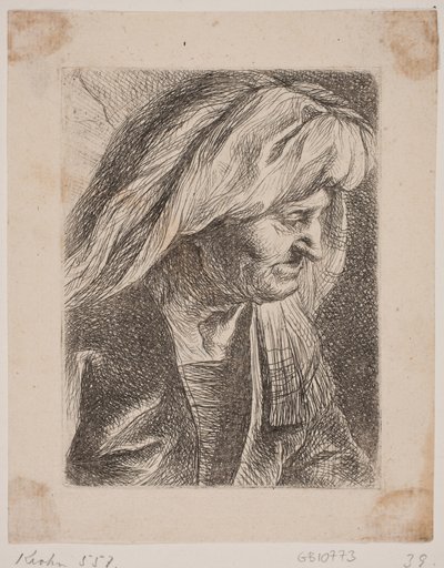 Velha mulher italiana de W.A. Müller
