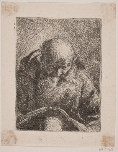Velho lendo de W.A. Müller