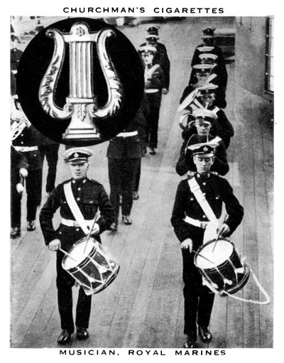 Músico, Royal Marines, 1937. de WA and AC Churchman