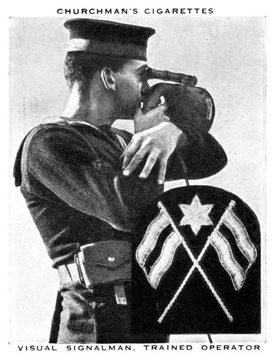 Visual Signalman, Operador treinado, 1937. de WA and AC Churchman