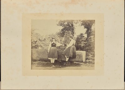 Eslovenos do Gail Thal, em traje de festa, Caríntia de W.D. Howard and F.H. Lloyd
