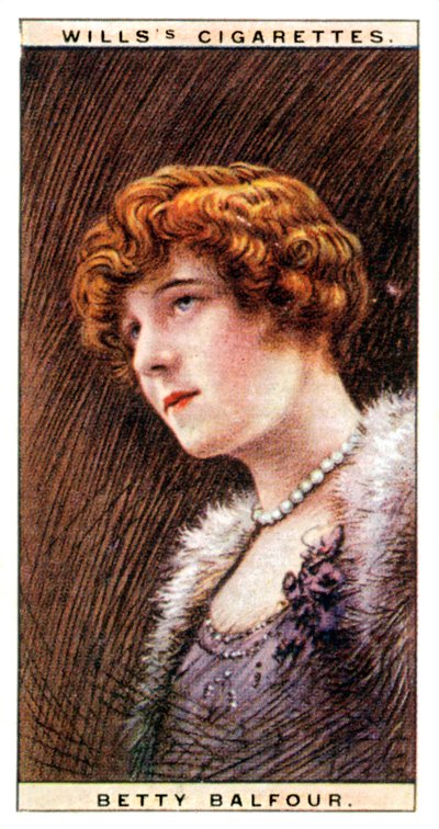 Betty Balfour 1903-1977, atriz inglesa, 1928. de WD and HO Wills