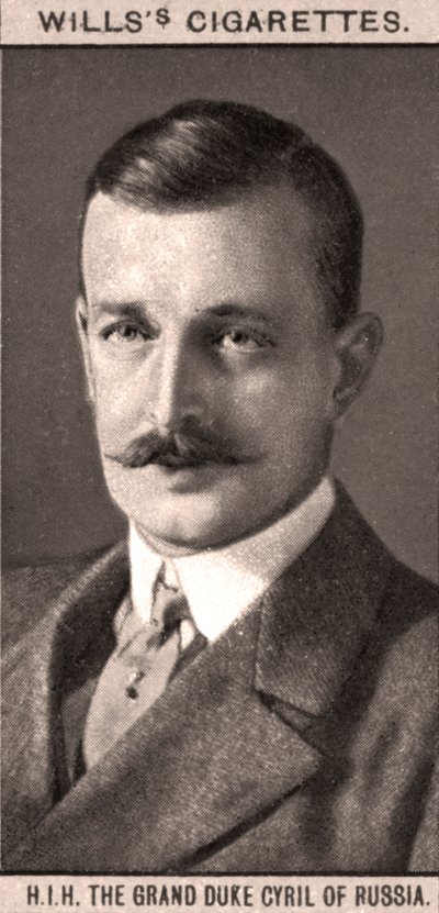 O Grão-Duque Cirilo da Rússia, 1908. de WD and HO Wills